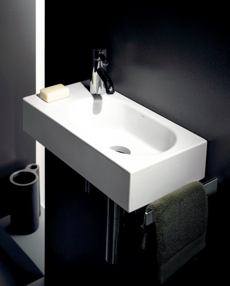 Alape Fusion.S tvättställ, 45x23,6 cm, höger, vit