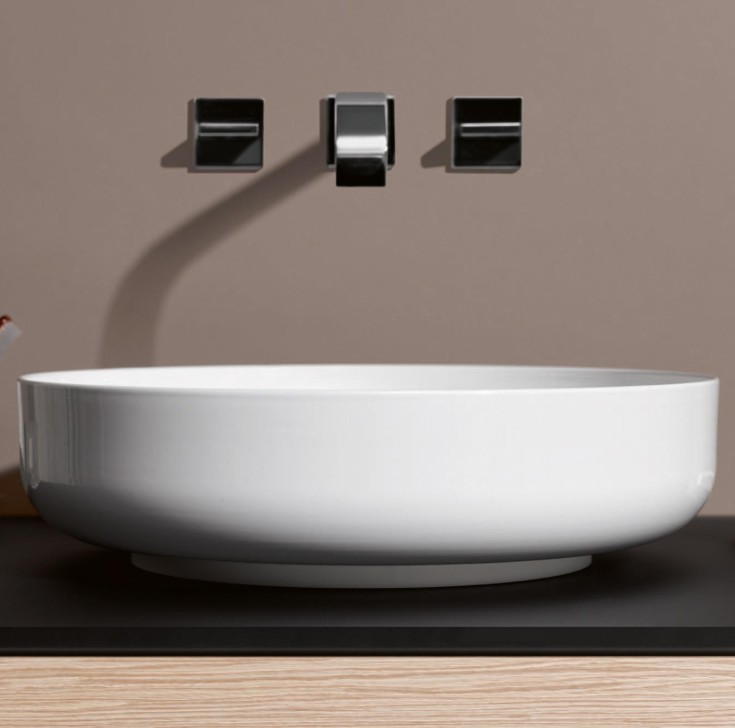 Alape Sondo tvättställ, Ø45 cm, vit