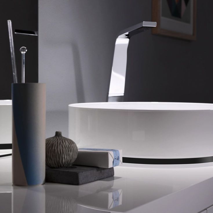 Alape Unisono håndvask, Ø37,5 cm, hvid