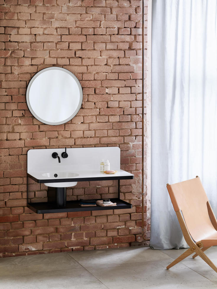 Alape WP.S19.1 håndvask, 100x47,7 cm, venstre, hvid