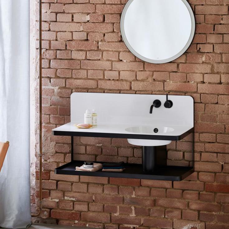 Alape WP.S19.1 håndvask, 100x47,7 cm, højre, hvid