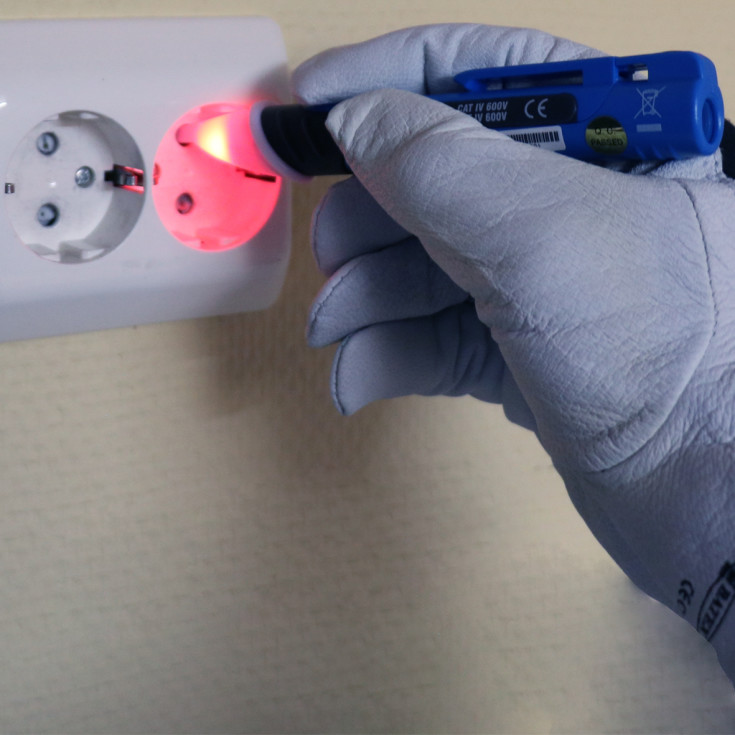 Berøringsfri polsøger med lys, lyd og lommelygte, ELIT AC10