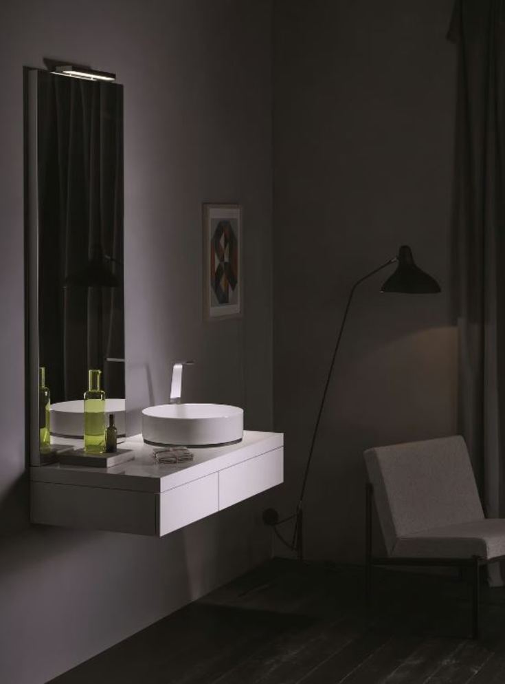 Alape Unisono tvättställ, Ø40 cm, vit