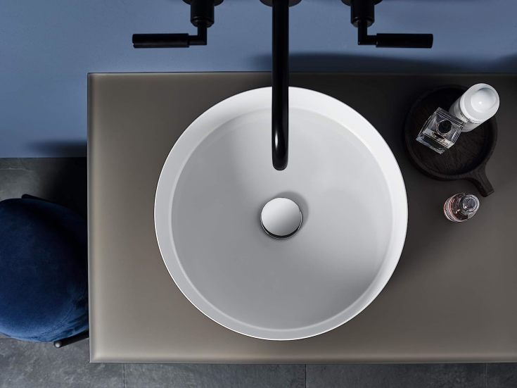 Alape Unisono servant, Ø40 cm, hvit