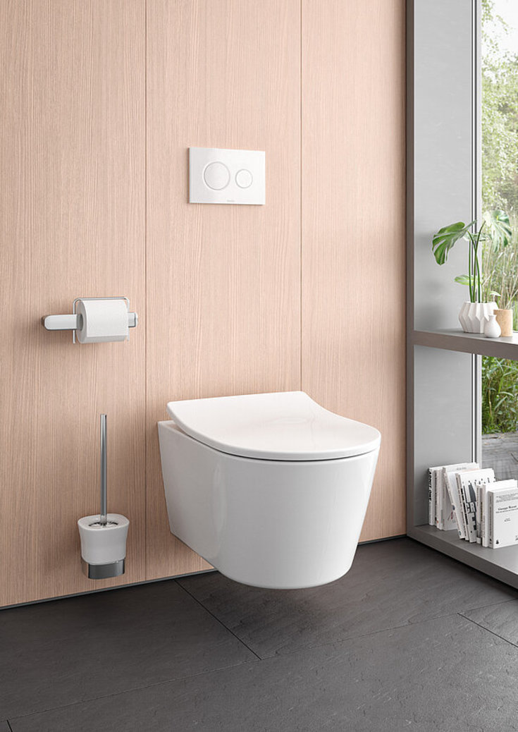 Toto ES væghængt toilet, uden skyllekant, rengøringsvenlig, hvid