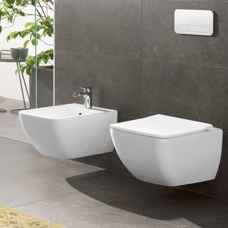 Villeroy & Boch Venticello væghængt toilet, uden skyllekant, hvid