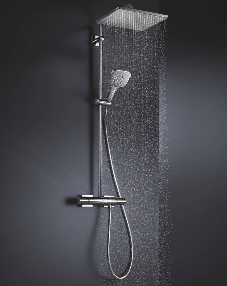 Grohe Rainshower Mono Cube takdusj, 31x31 cm, krom