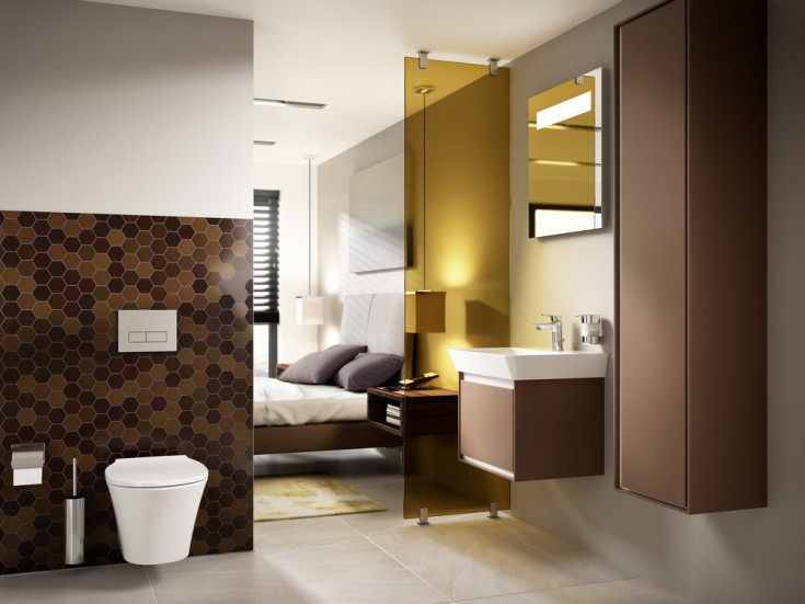 Ideal Standard Connect Air væghængt toilet, uden skyllekant, rengøringsvenlig, hvid