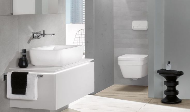 Villeroy & Boch Architectura vegghengt toalett, uten skyllekant, hvit