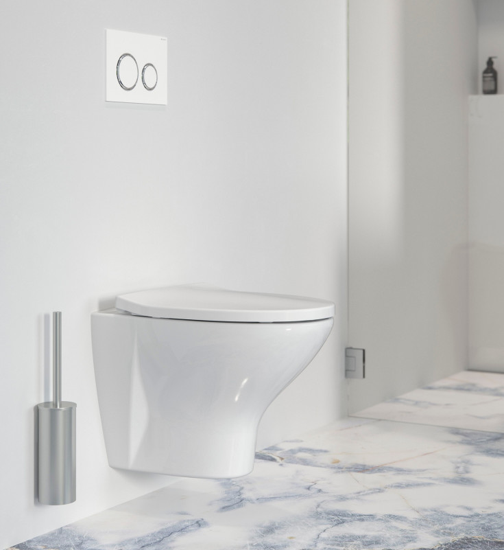 Ifö Spira 6265 vägghängd toalett, rengöringsvänlig, vit