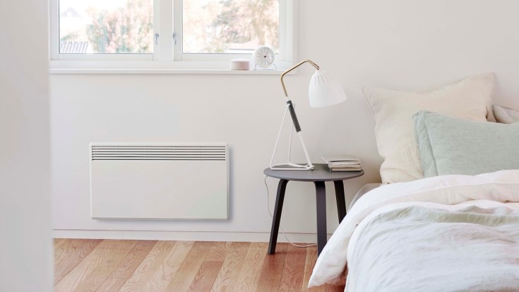 Nobø elektrisk varmepanel NFK4N 05 500W 400V, frontutkast, med termostat