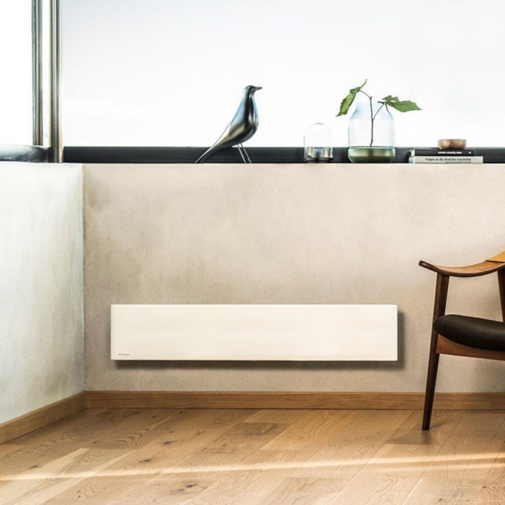 Nobø el-radiator NTL2N toppvärme 400V/500W, vit, 7 m²