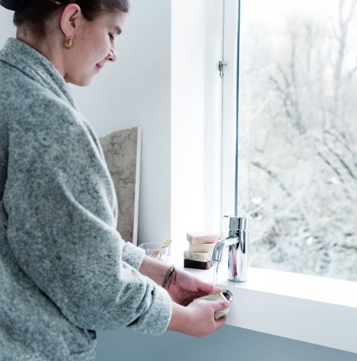 Damixa Silhouet tvättställsblandare, krom