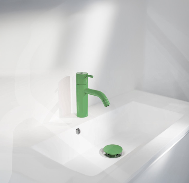 Vola HV1 håndvaskarmatur, lysegrøn