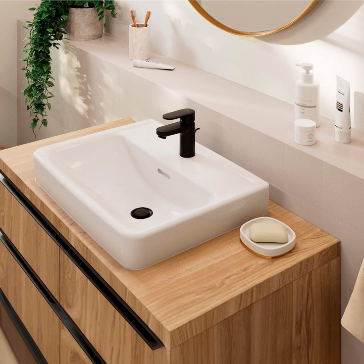 Hansgrohe Vernis Blend 70 tvättställsblandare, matt svart