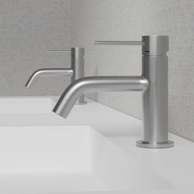 Scandtap Voyage håndvaskarmatur, børstet stål