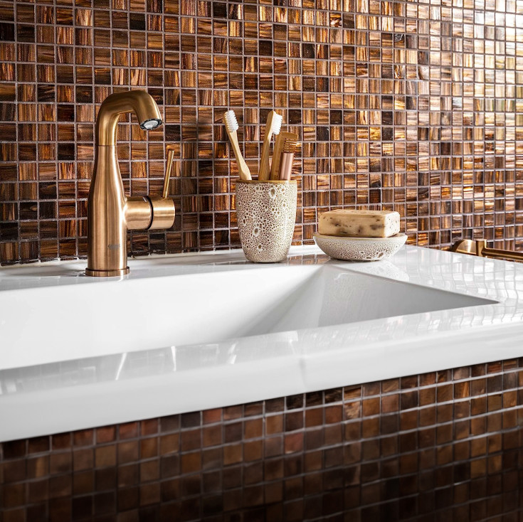 Grohe Essence tvättställsblandare, borstad koppar