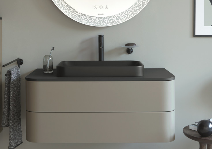 Damixa Silhouet håndvaskarmatur, mat sort