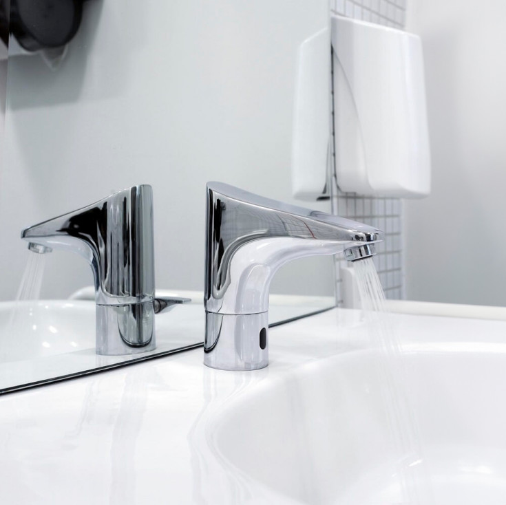 Grohe Europlus servantbatteri, berøringsfri, krom