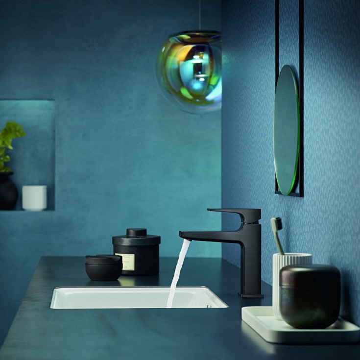 Hansgrohe Metropol 110 tvättställsblandare, bortstat svart krom