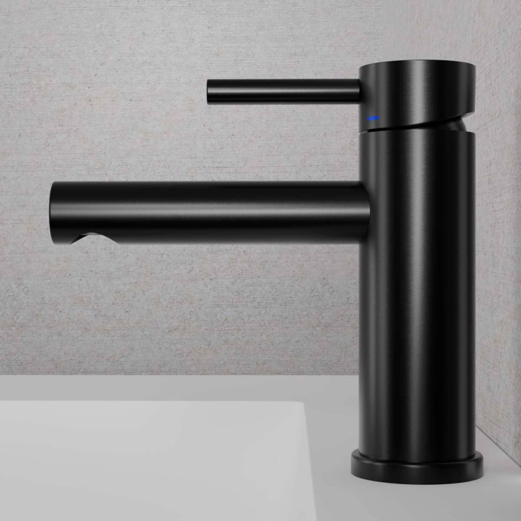 Scandtap Steel Clear servantbatteri, uten bunnventil, shadow