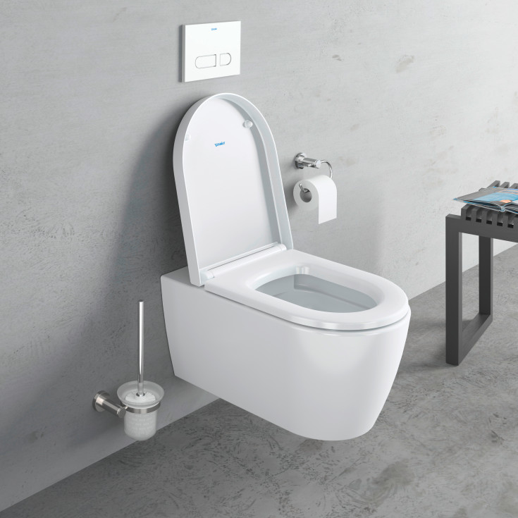 Duravit ME by Starck væghængt toilet, uden skyllekant, hvid