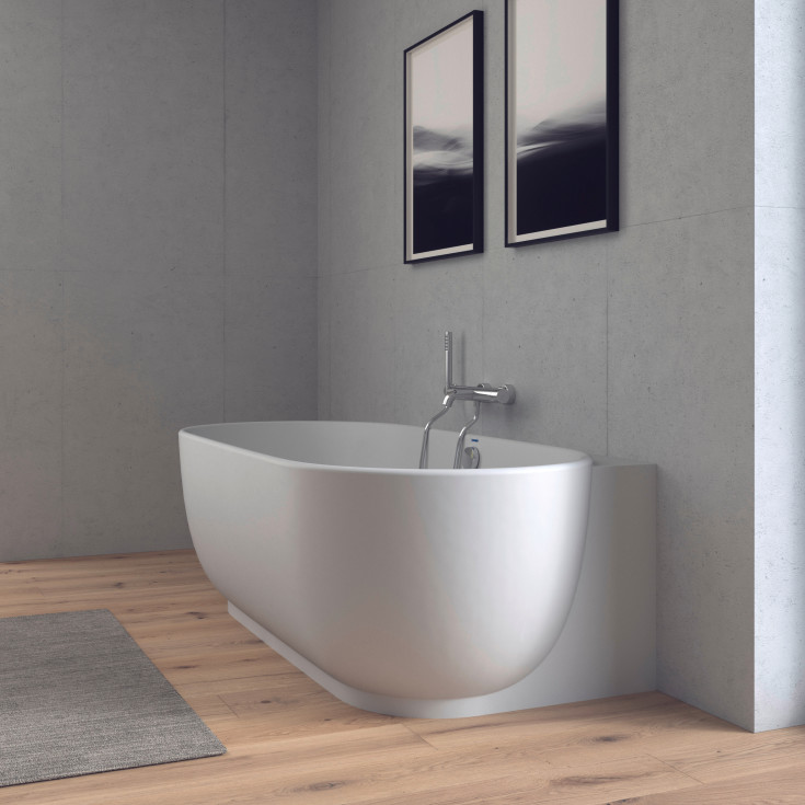 Duravit Luv badekar, med panel, 180x95 cm, hvit