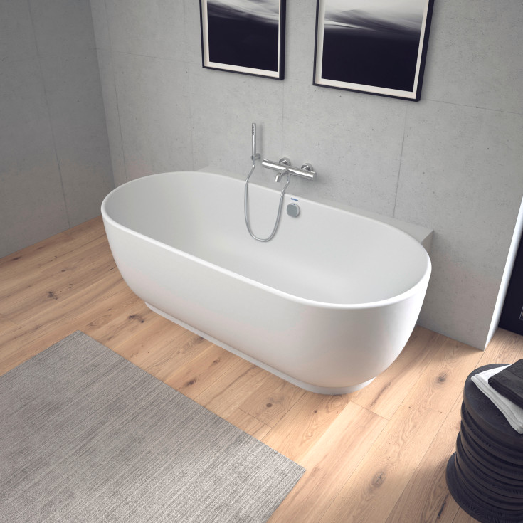 Duravit Luv badekar, med panel, 180x95 cm, hvit