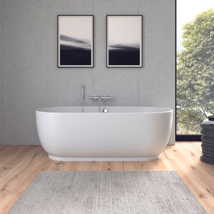 Duravit Luv badekar, med panel, 180x95 cm, hvit