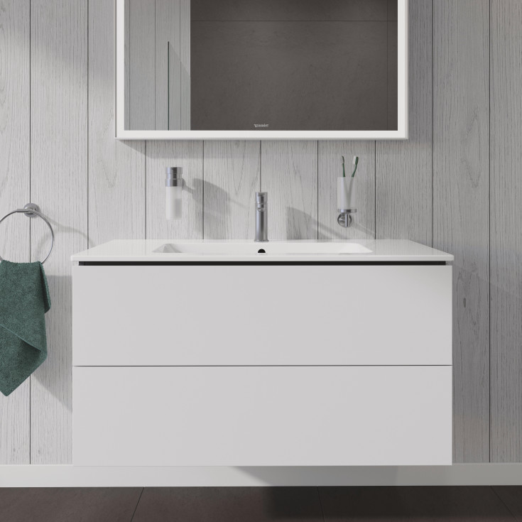 Duravit L-Cube servantskap, 102x48 cm, matt hvit