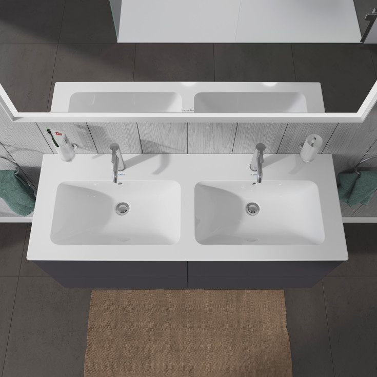 Duravit Me by Stark tvättställ, 130x49 cm, vit