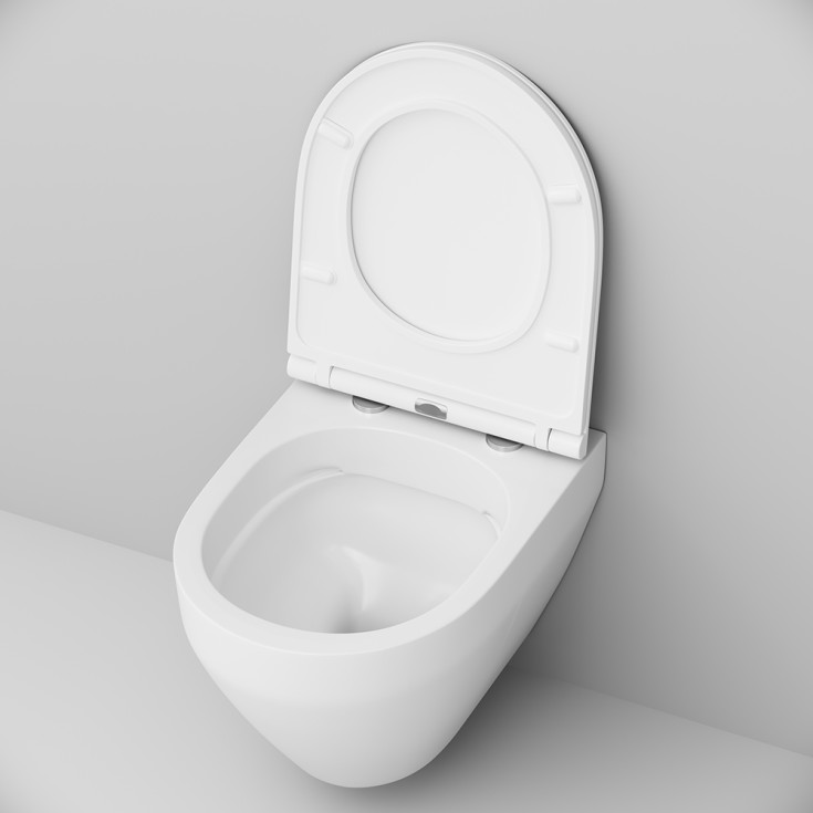 AM.PM Spirit v2.0 vägghängd toalett, utan spolkant, vit