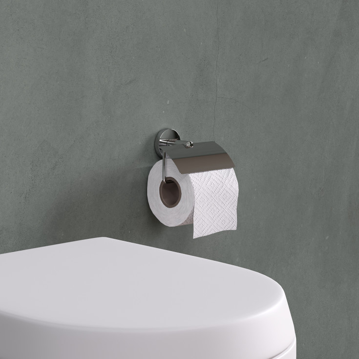 Cosmic toiletrulleholder, krom