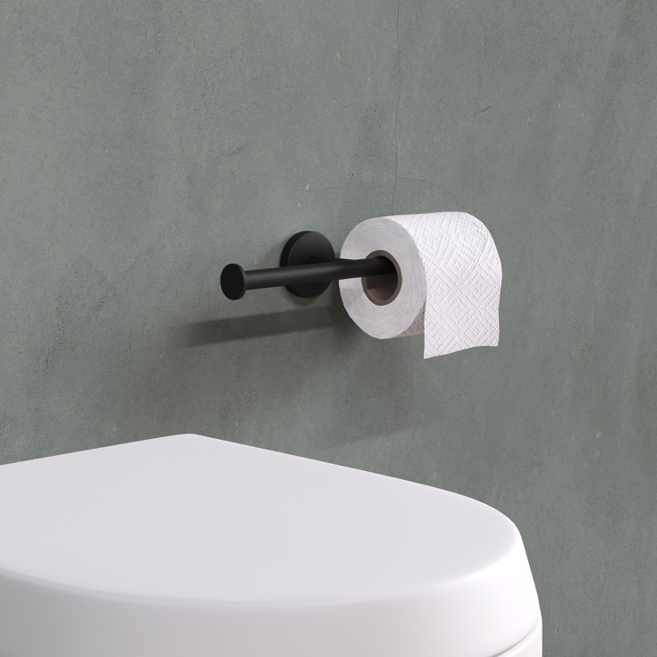 Cosmic toiletrulleholder, mat sort