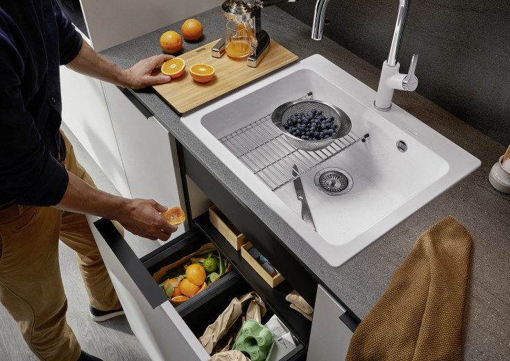 Blanco Naya 6 UX køkkenvask, 61,5x51 cm, hvid