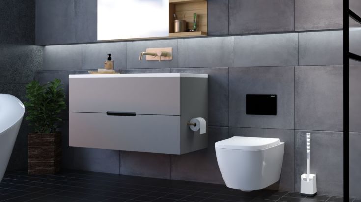 Sanimaid Dublin toiletbørste, hvid