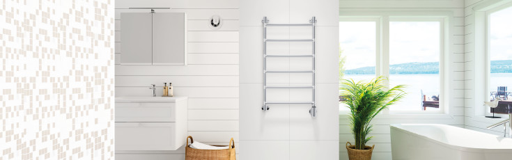 Pax Jazz håndkletørker, el, 69,9x102,1 cm, rustfritt stål