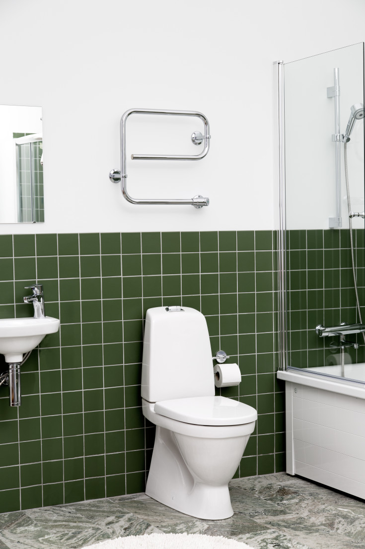 Pax TR45 håndkletørker, el, 48,8x44,4 cm, rustfritt stål