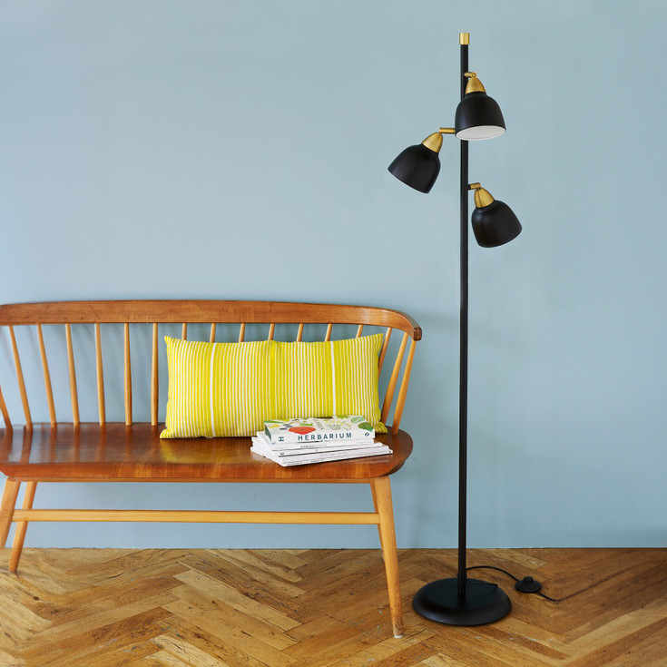 Superliving Urban Triple golvlampa, svart