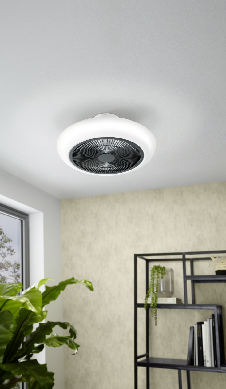 Eglo Sayulita indbygget ventilator, hvid
