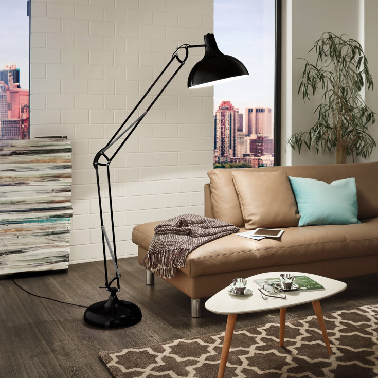 Eglo Borgilliogulv arkitektonisk lampe, sort