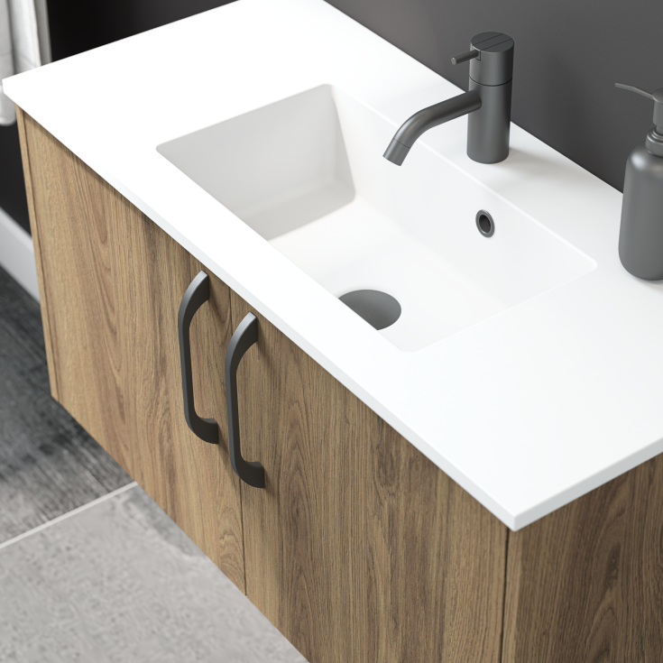 Dansani Slim håndtak, 200 mm, matt sort