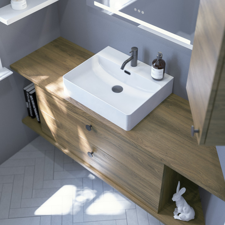 Dansani Button møbelhåndtak, Ø 42mm, matt sort