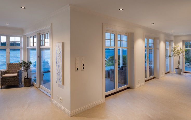 SG Armaturen Junistar Bio indbygningsspot, 3000K, sort, 8-pak