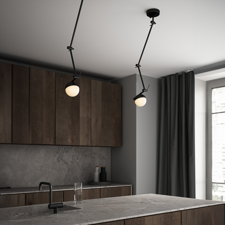 Nordlux Contina vegglampe, sort