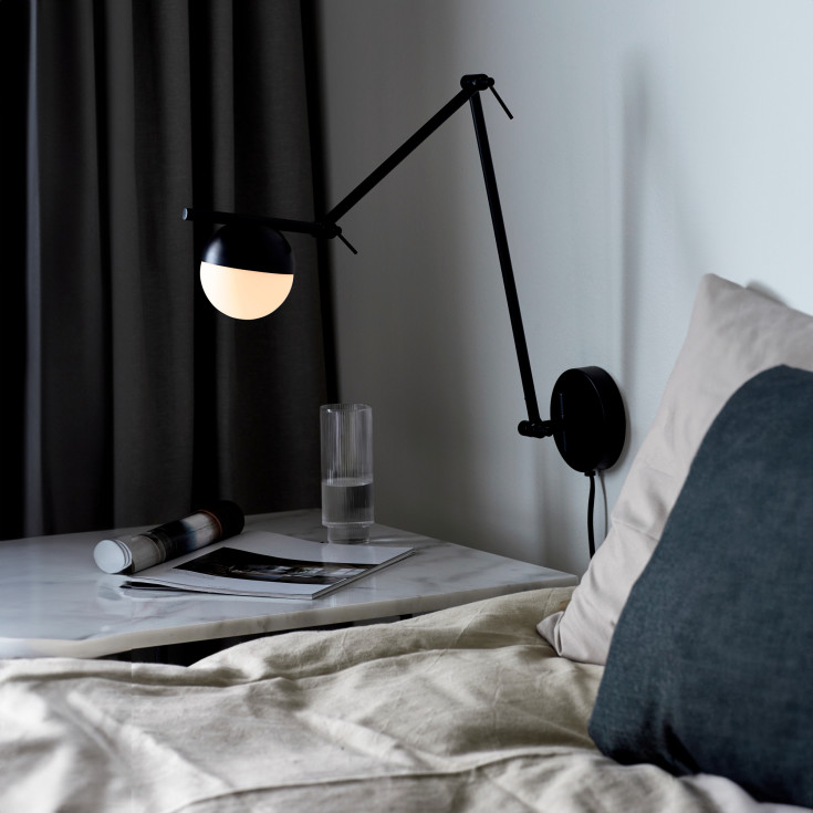 Nordlux Contina vegglampe, sort