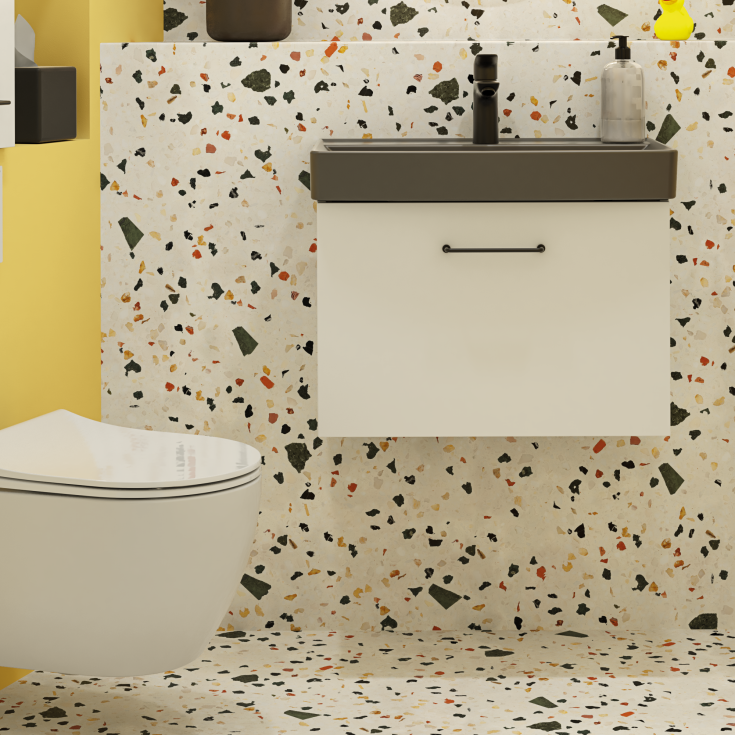 Dansani Mido+ underskåp, 60x35 cm, matt vit