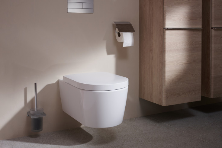Hansgrohe EluPura S 540 væghængt toilet, uden skyllekant, rengøringsvenlig, hvid
