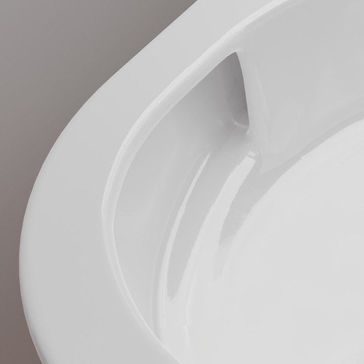 Hansgrohe EluPura S 540 vägghängd toalett, utan spolkant, rengöringsvänlig, vit