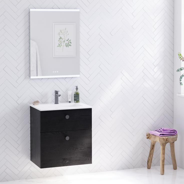 Dansani Panorama spegel med belysning, dimbar, 60x80 cm